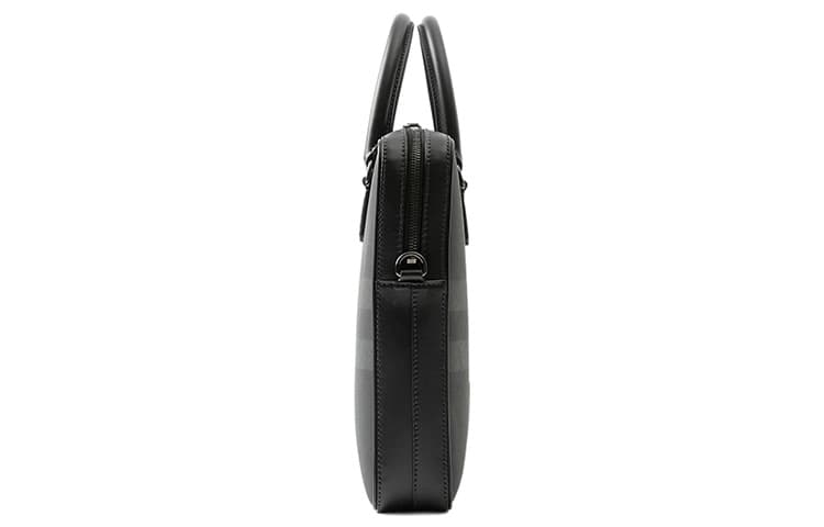 Burberry Calfskin Decoration Handbag, Shoulder Bag, Crossbody Bag, Briefcase Charcoal Black