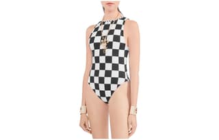 CHANEL 23 Spring Summer 23C One piece Swimsuit Black