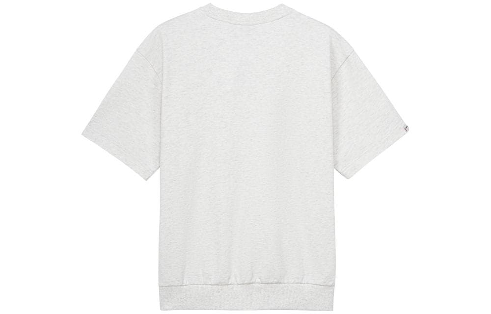 New Balance Retro Sports TShirts Gray Crew Neck Moderate
