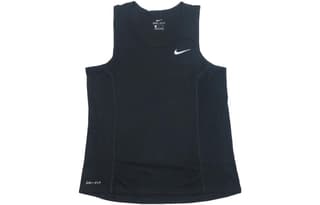 Nike Tank Tops Black Crew Neck Moderate Straight Fit