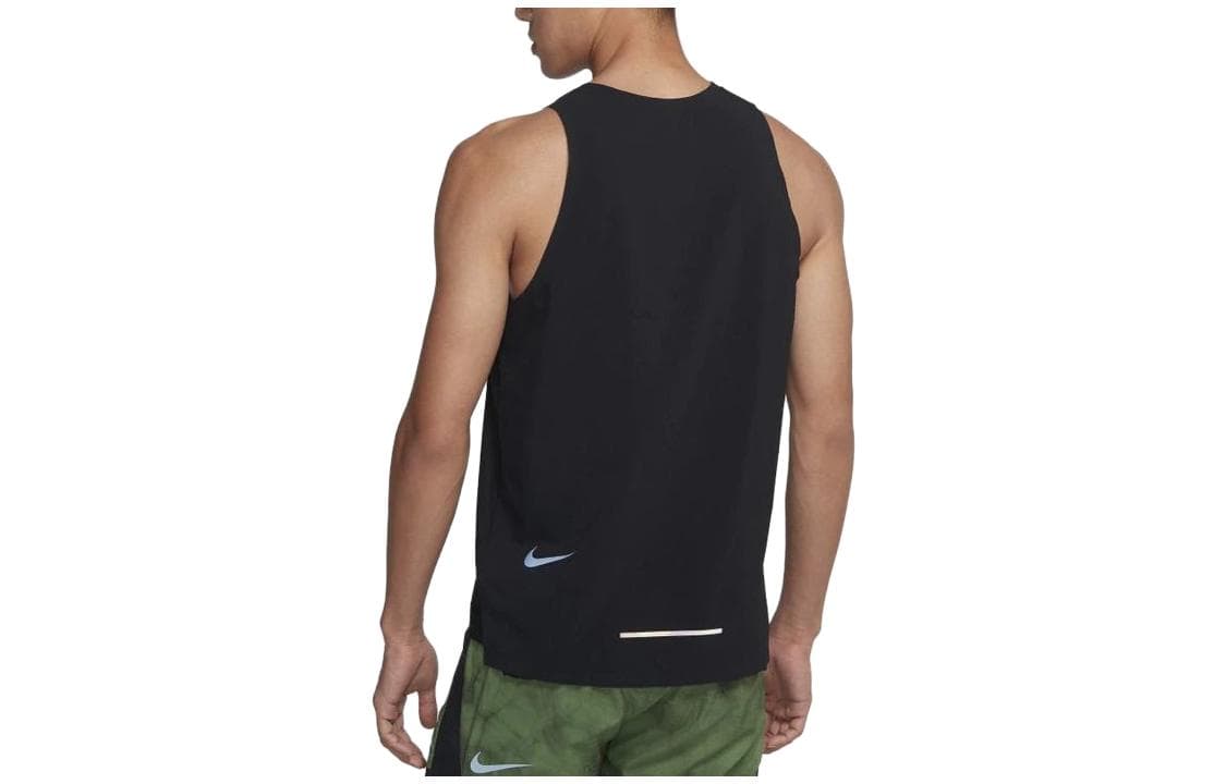 Nike Tank Tops Black Crew Neck Moderate Straight Fit