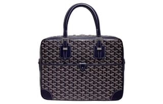 GOYARD Ambassade Canvas With Handbag Briefcase Small Marine Blue