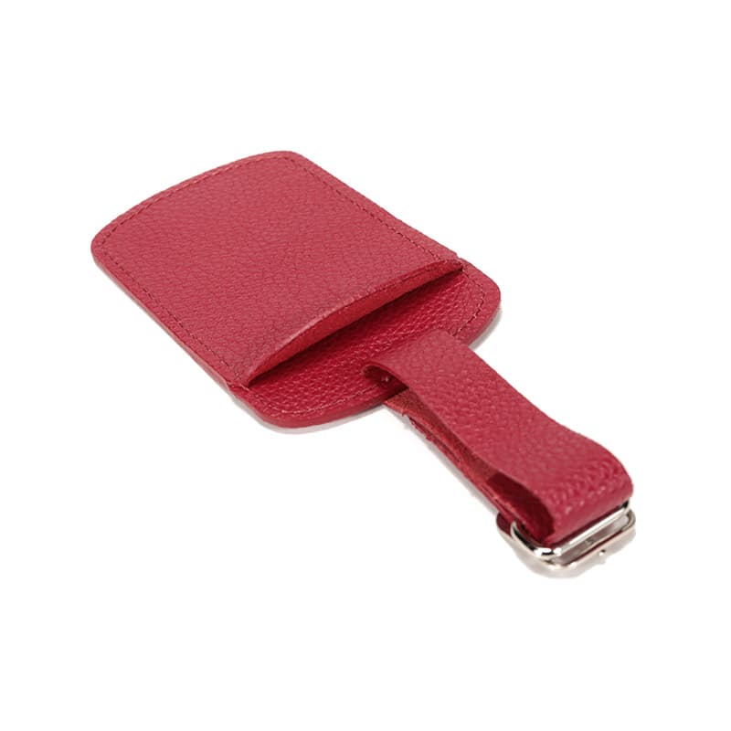 LONGCHAMP Le Pliage Cow Luggage Tag Red