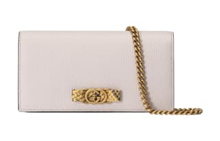 GUCCI Python Skin Wallet Light Pink