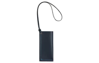 HERMES H Sellier Epsom Calfskin Eyeglass Pouch Indigo