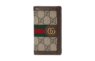 GUCCI Canvas With Trim Card Holder Beige/Ebony