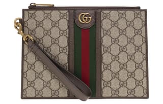 GUCCI Ophidia Canvas With Evening Bag Storage Bag Clutch Ebony/Brown