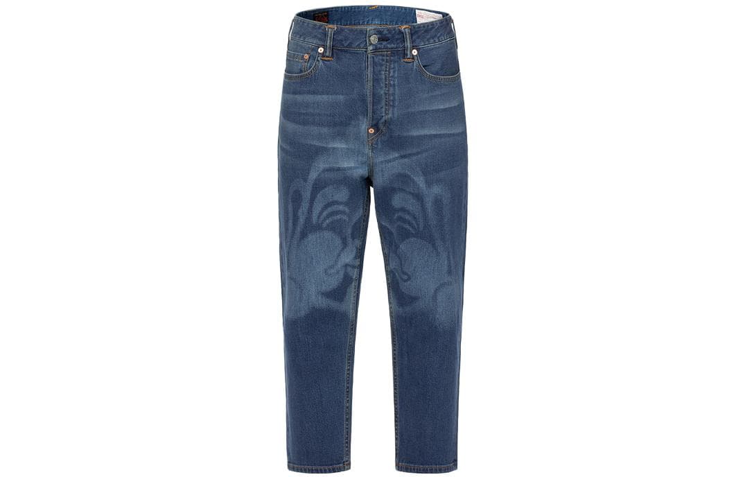 EVISU Jeans Denim Blue Moderate Straight Fit