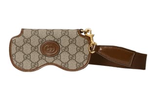GUCCI Canvas With Eyeglass Pouch Brown