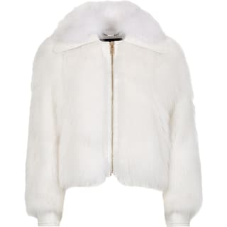 FENDI Furs White Lapel Moderate