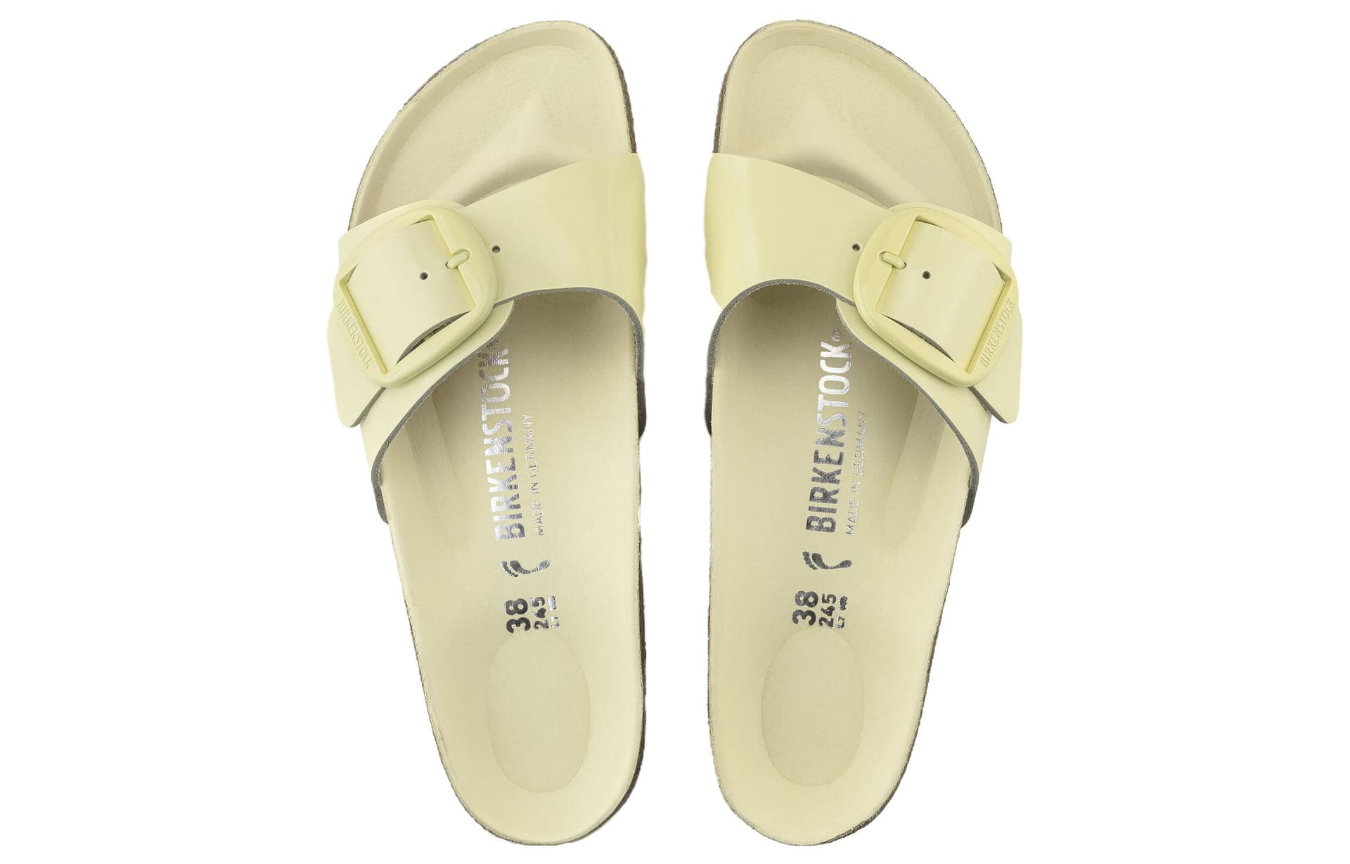 Birkenstock Madrid Big Buckle Narrow Fit 'Shine Popcor'