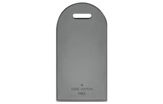LOUIS VUITTON Metal Luggage Tag Bag Accessory Gray