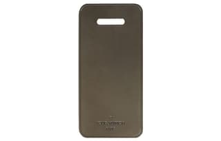 LOUIS VUITTON Metal Bag Accessory Luggage Tag Black Gray
