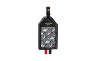 THOM BROWNE· Coated Canvas Luggage Tag Black