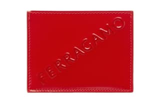 FERRAGAMO Cow Card Holder, Wallet Red