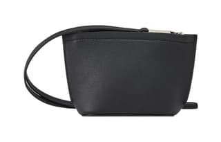 FERRAGAMO Natural Grain Cow Coin Purse Mini Black