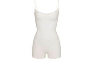 Skims Bodysuits Marble Color Crew Neck