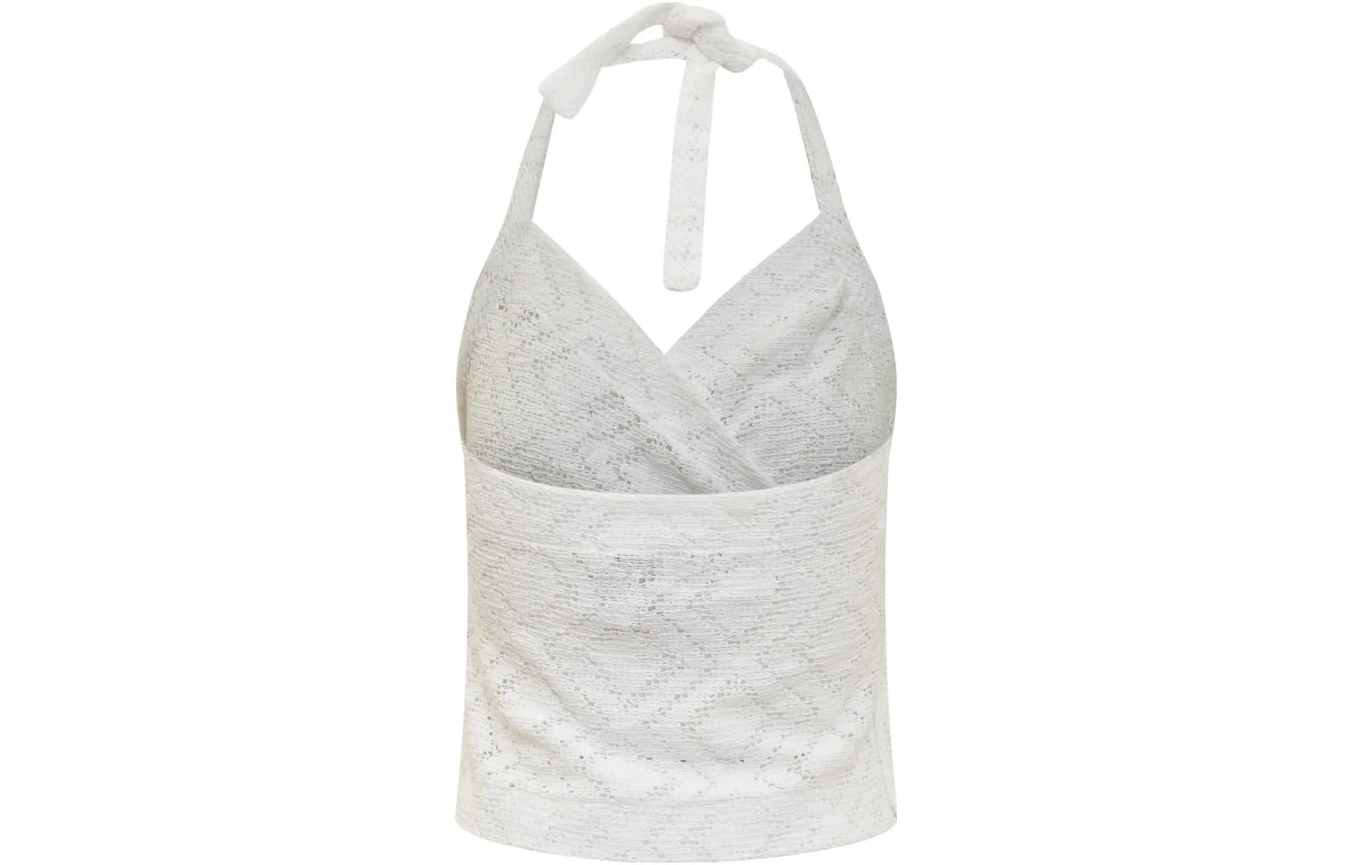Iro Night crossover knitted halterneck