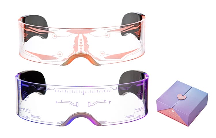 AAJF Other White DoubleSided Glitter+Thunder Glass Multicolor Dual Control
