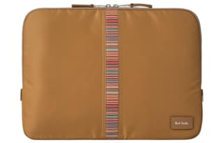 Paul Smith Recycled Nylon Handheld Laptop Bag Tawny