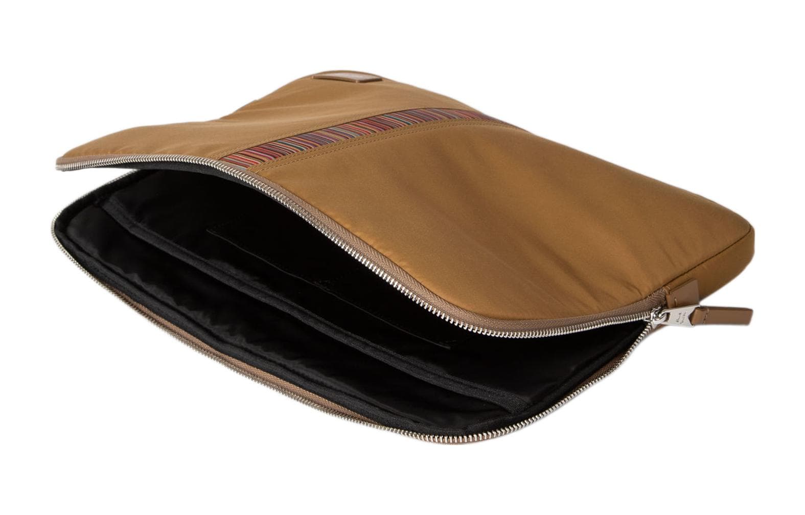 Paul Smith Recycled Nylon Handheld Laptop Bag Tawny