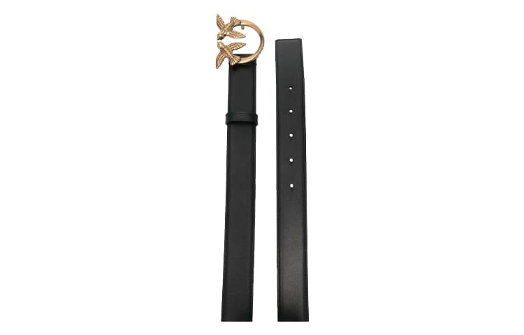 PINKO Love Berry Logo Plaque Buckle Belt