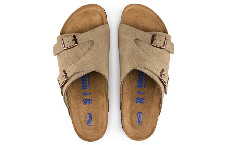 Birkenstock Zrich Series Cowhide Suede Beige Version