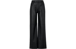 Hugo Boss wideleg patent straight trousers