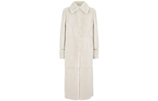 FENDI Furs Ivory White Lapel Moderate