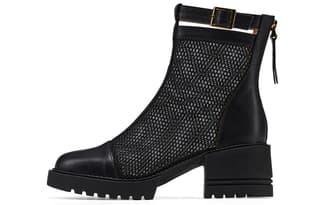 Rosa Bianca Mid Calf Black/Ecru