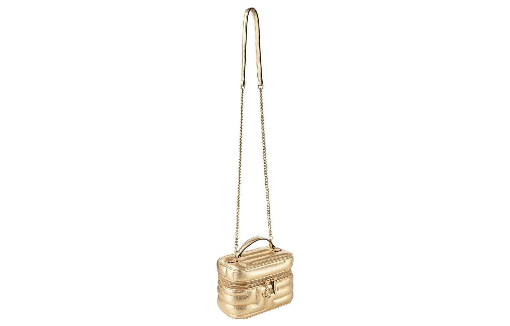 Jimmy Choo Vanity Avenue metalliceffect makeup bag