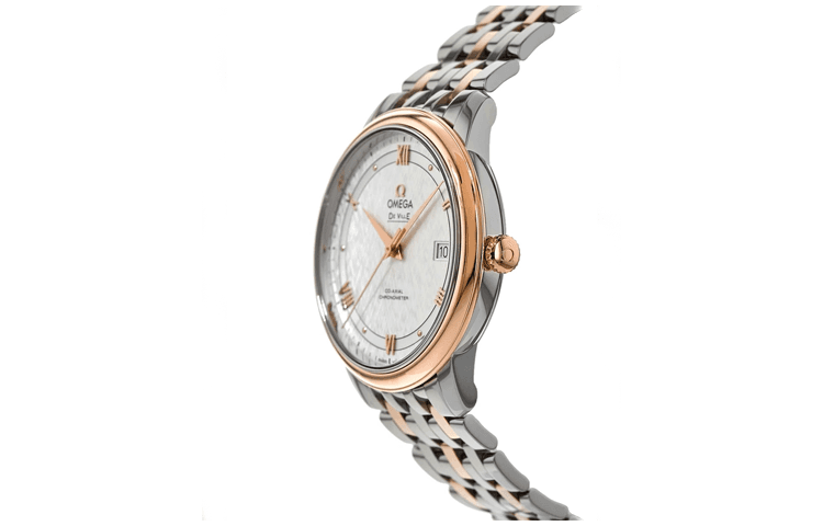 OMEGA Disc Fly Collection Elegant Automatic Mechanical Movement Watch 39.5mm Silver Dial
