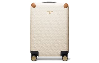 MICHAEL KORS Coated Canvas Suitcase For Checked Luggage Vanilla