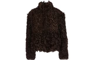 Ferragamo reversible shearling singlebreasted coat