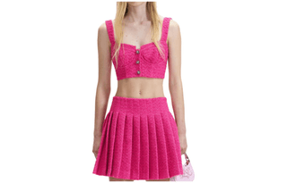 Self Portrait Camisoles Rose Red Crew Neck Moderate Other