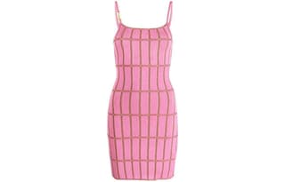 Jacquemus La Robe Maille Malha Checked Mini Dress