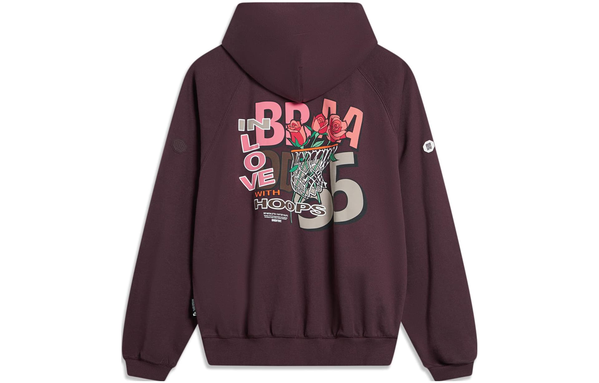 Li Ning Sweatshirt Deep Purplish Red