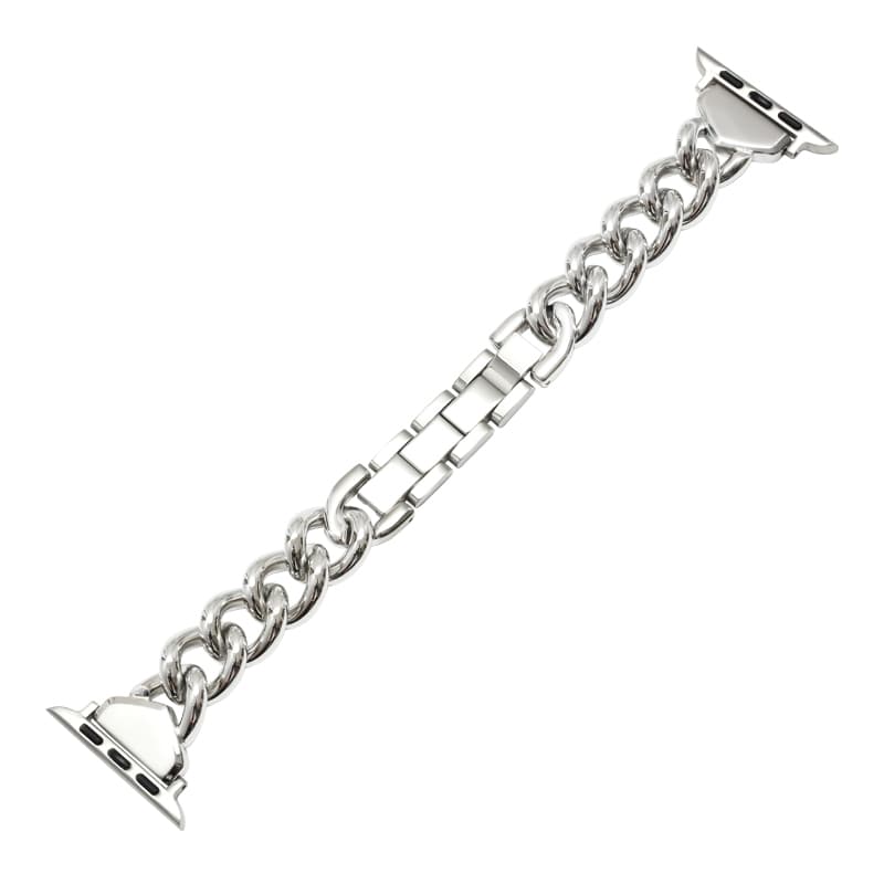 Zhongwo Strap Apple Compatibility Stainless Steel Material Silver