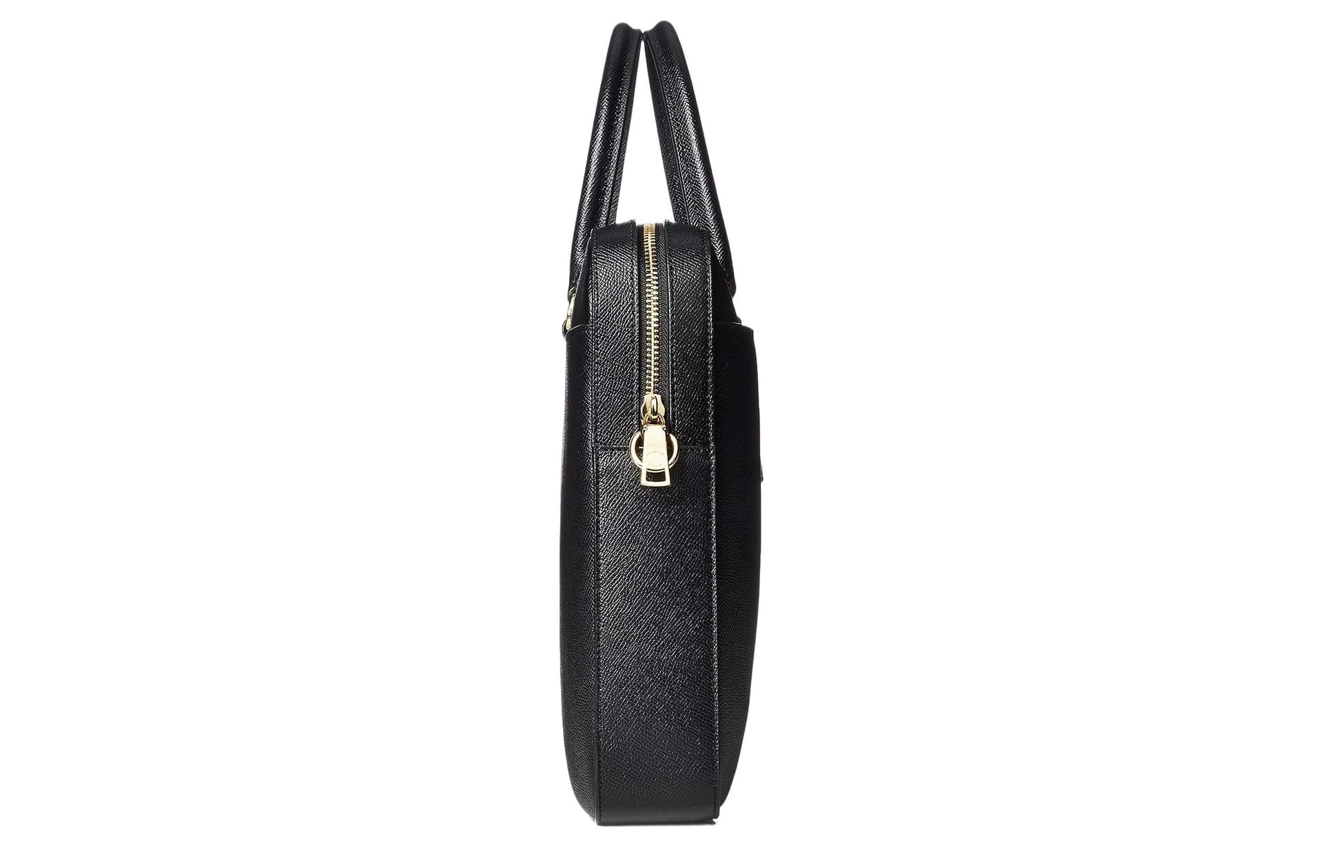 COACH Cross Grain Handbag, Shoulder Bag, Crossbody Bag, Briefcase Large Black
