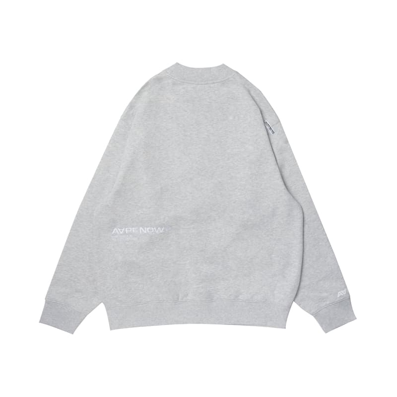 Aape By *A Bathing APE® Logo patch Mélange effect Jersey Cardigan