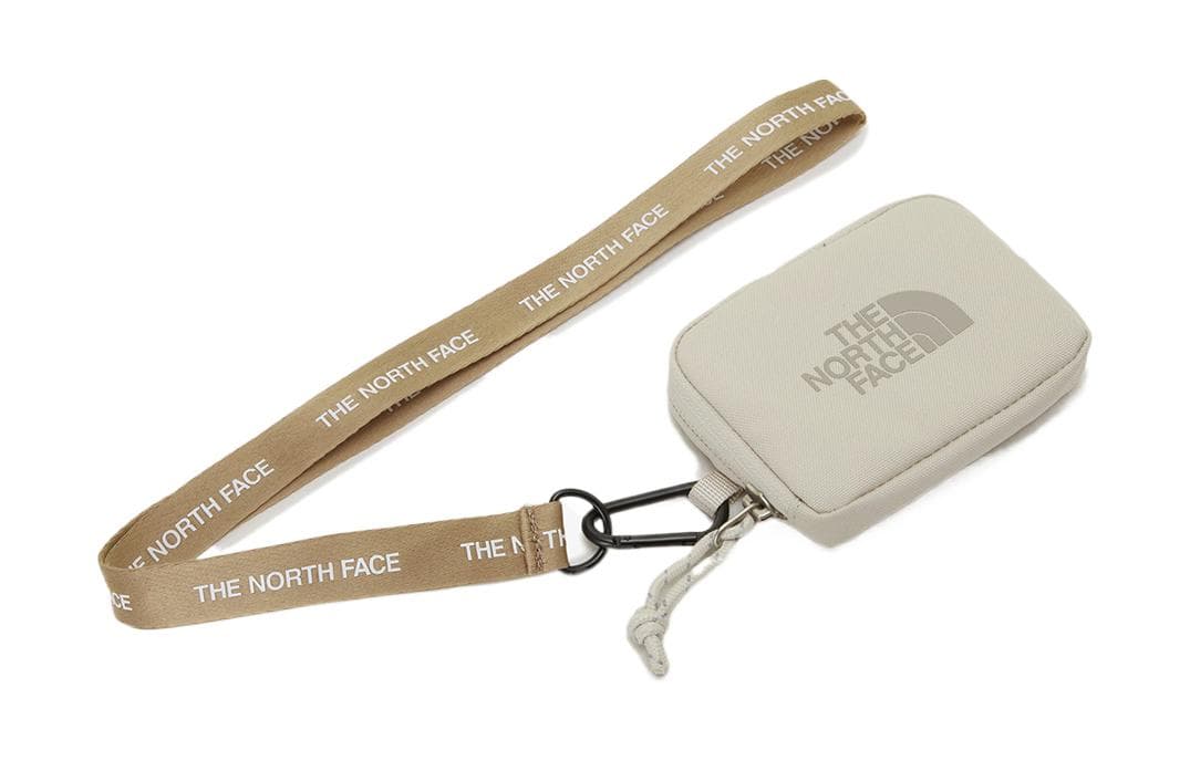 THE NORTH FACE Polyester Coin Purse Regular Beige Yellow