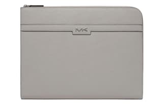 MICHAEL KORS MK Cooper Artificial Laptop Bag Pearl Gray