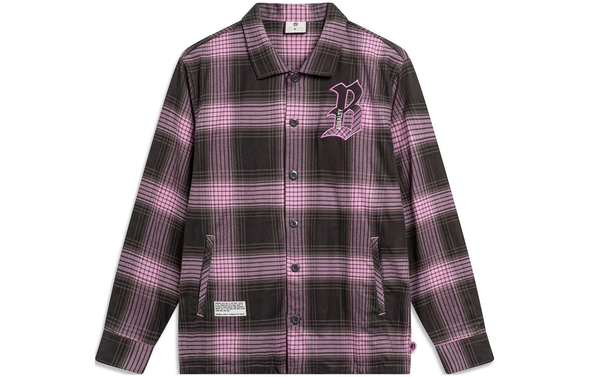 Li Ning Badfive Shirt Obsidian Gray Dream Pink Street Gray
