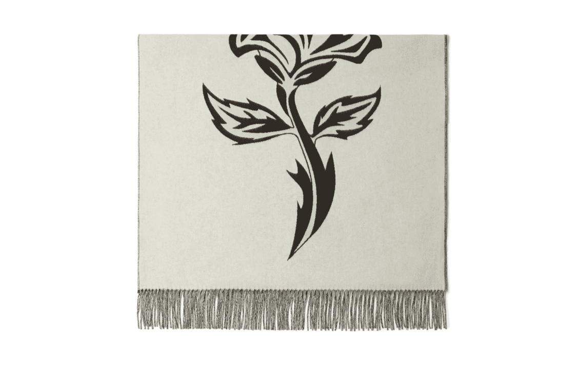 【Previous Season】roseprint cashmere scarf