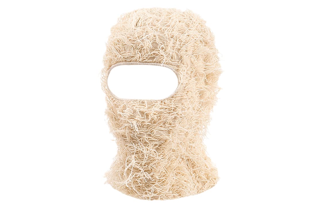 Ecru Monster Mask Hoodie
