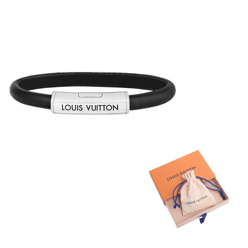 LOUIS VUITTON M81E Clip It Bracelet Black