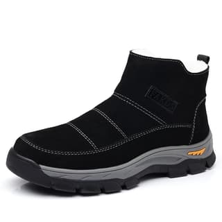 Beidouniao Cow Suede Thermal Crew Black