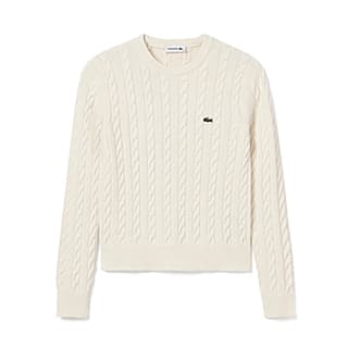 LACOSTE Sweaters Ecru Crew Neck Moderate Other