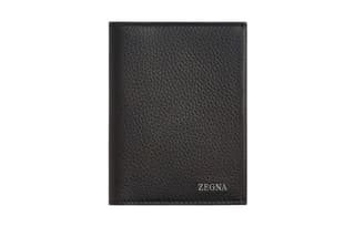 Ermenegildo Zegna Logo Plaque BiFold Passport Case