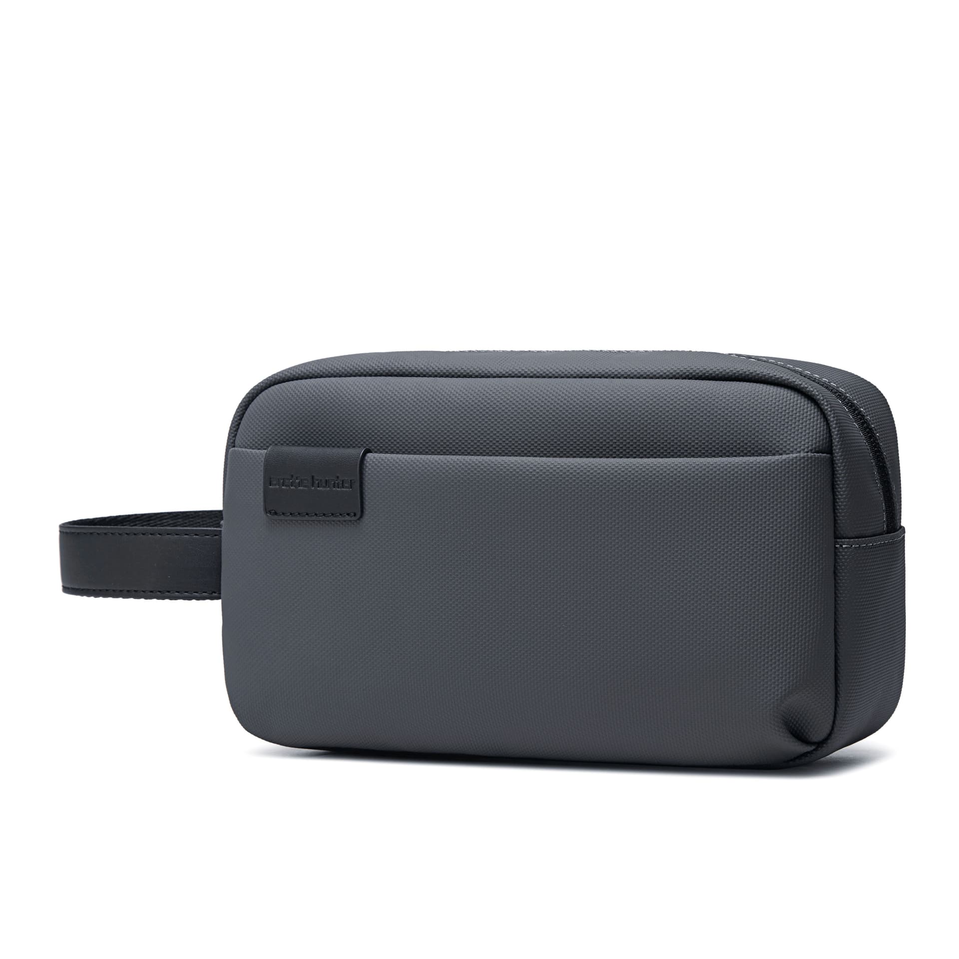 ARCTIC HUNTER Woven Surface Zip Closure Clutch Box Bag Cell Phone Pouch Clutch Regular Black/Gray